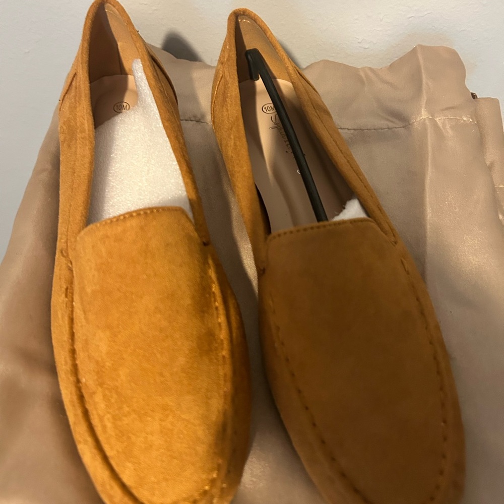 Tan Low Suede Comfortable Shoes